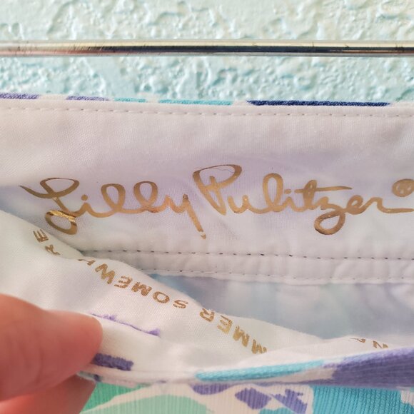 Lilly Pulitzer "Nice Ink" Size 8 The Walsh Short 3" inseam - Picture 3 of 7